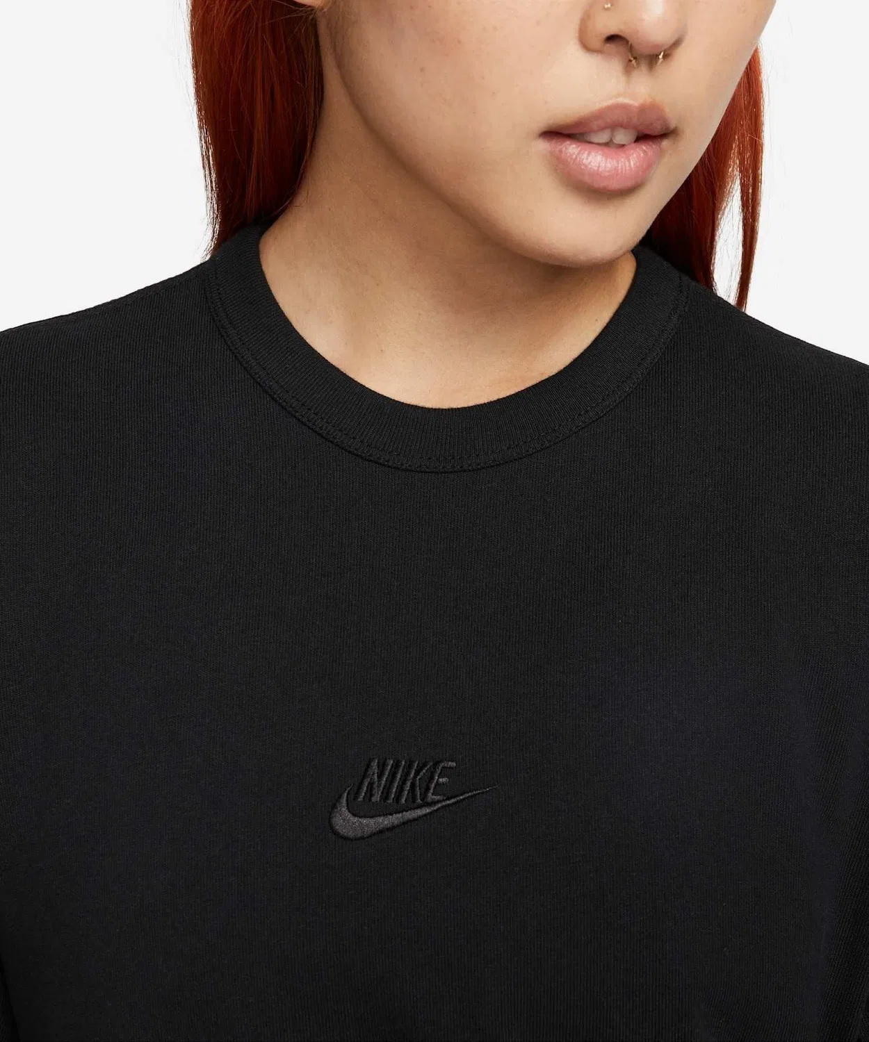Мужская футболка из плотного органического хлопка Nike Sportswear Premium Essentials, Black — фото 4