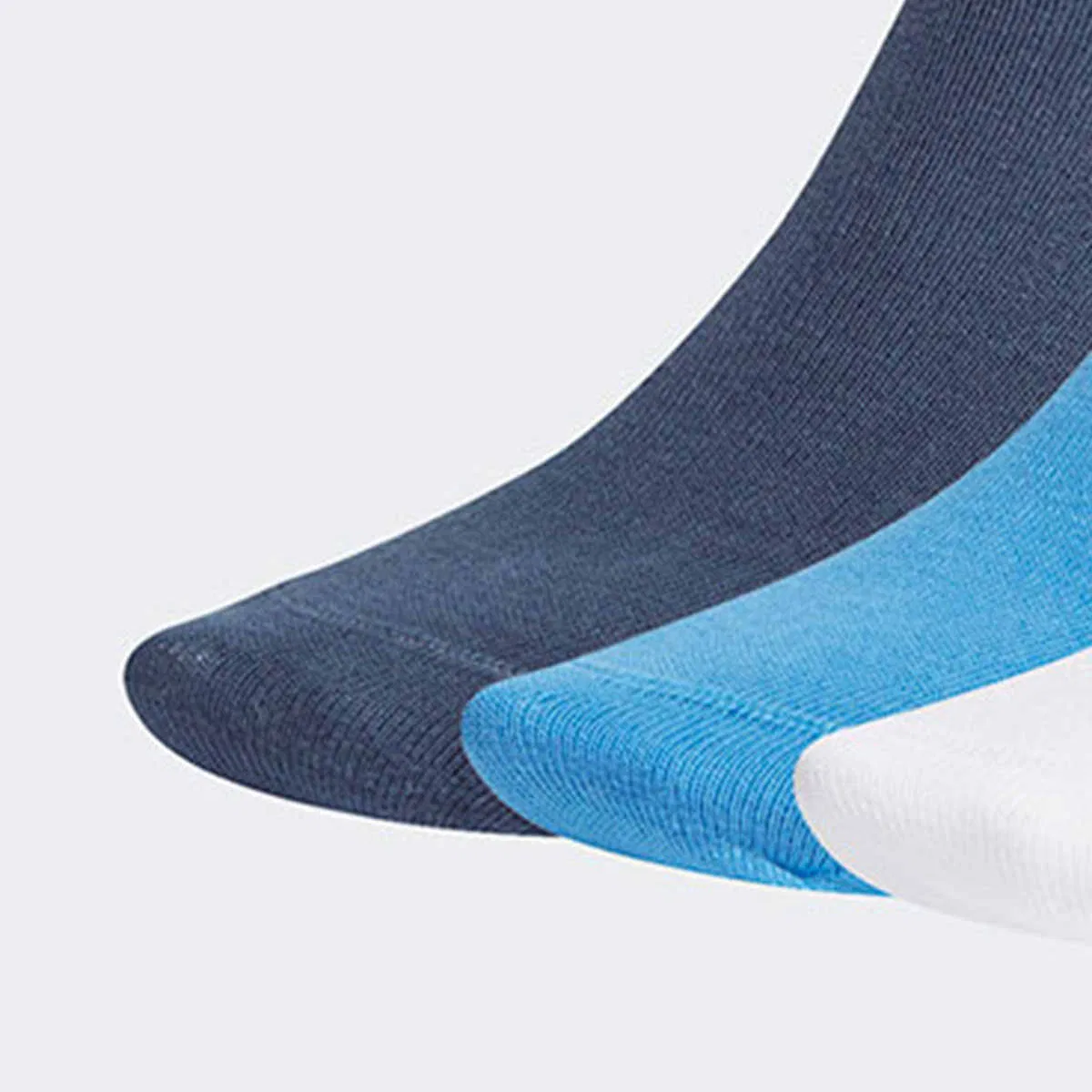 Детские носки с логотипом, комплект из 3 пар, Adidas Originals, White/Blue/Navy Blue — фото 2