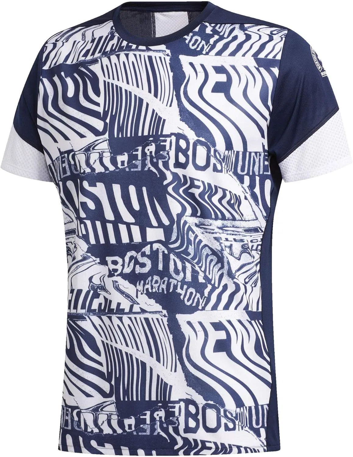 Женская беговая футболка с принтом adidas, Collegiate Navy