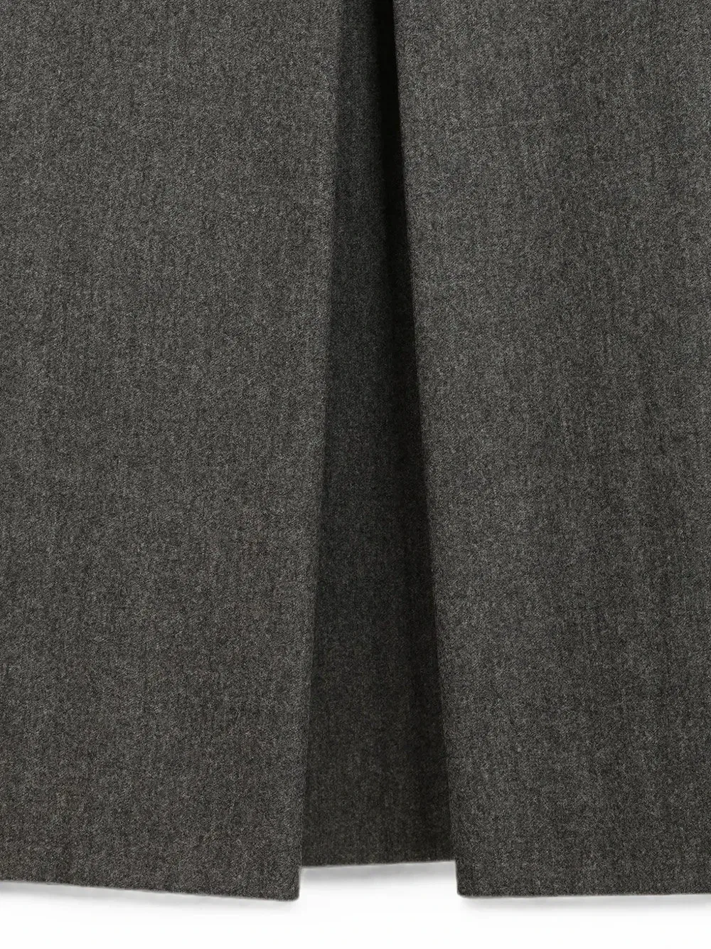 Плиссированная юбка из смесовой шерсти Emporio Armani, серый — фото 4