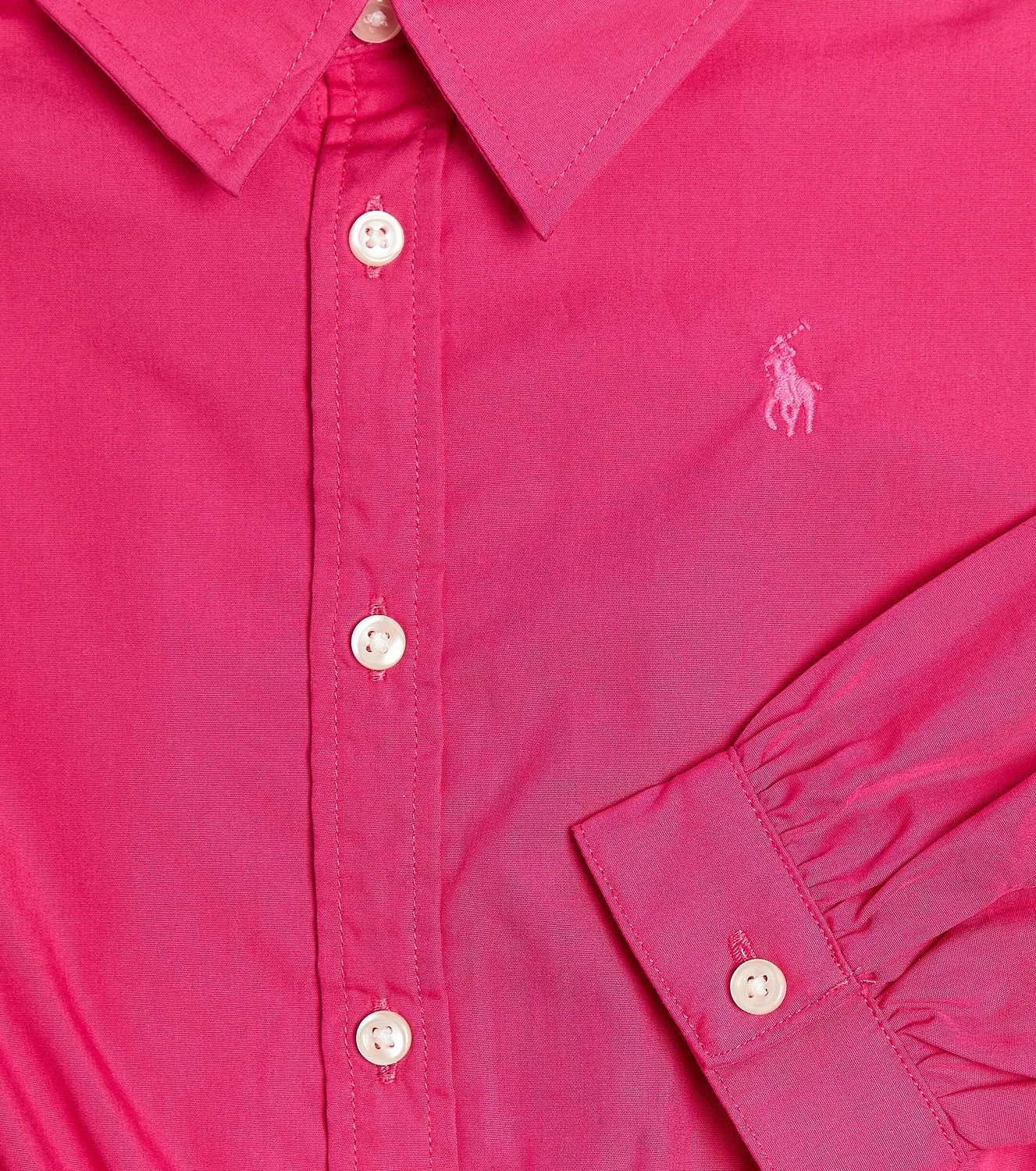 Нарядное платье с ярусами Polo Ralph Lauren Kids, розовый — фото 3