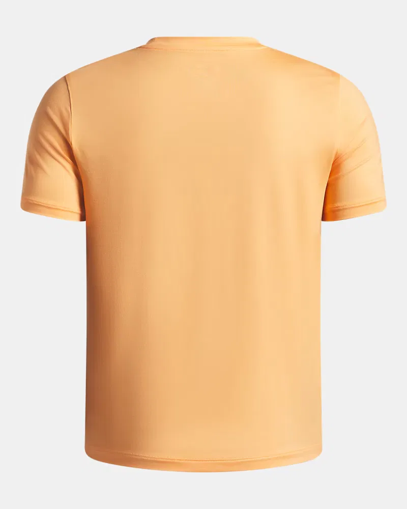 Футболка с коротким рукавом для мальчиков быстросохнущая UA Vanish UnderArmour, Orange Bloc — фото 2
