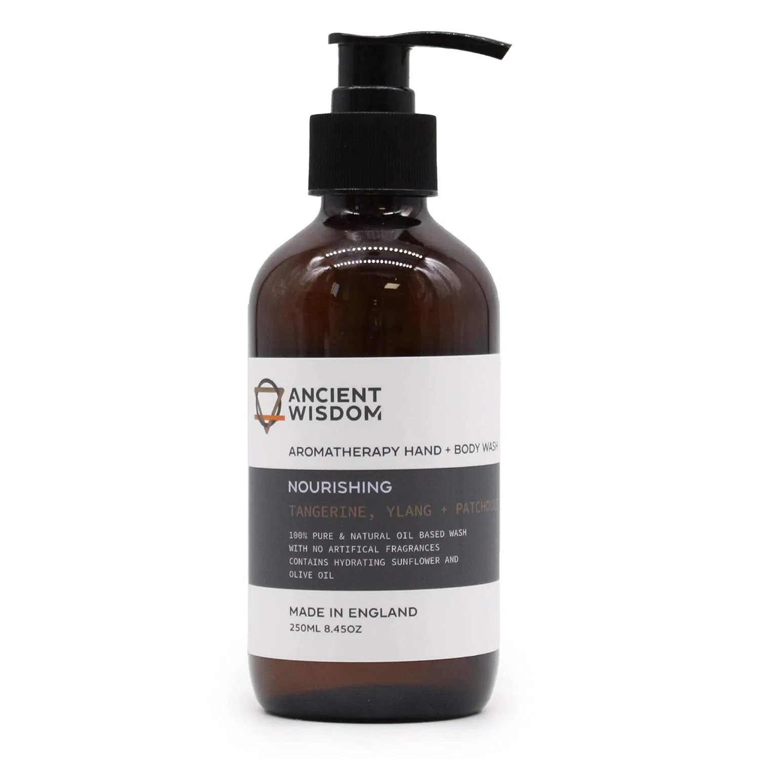 Гель для душа и рук Tangerine, Ylang & Patchouli, AHBW-02, 250 мл