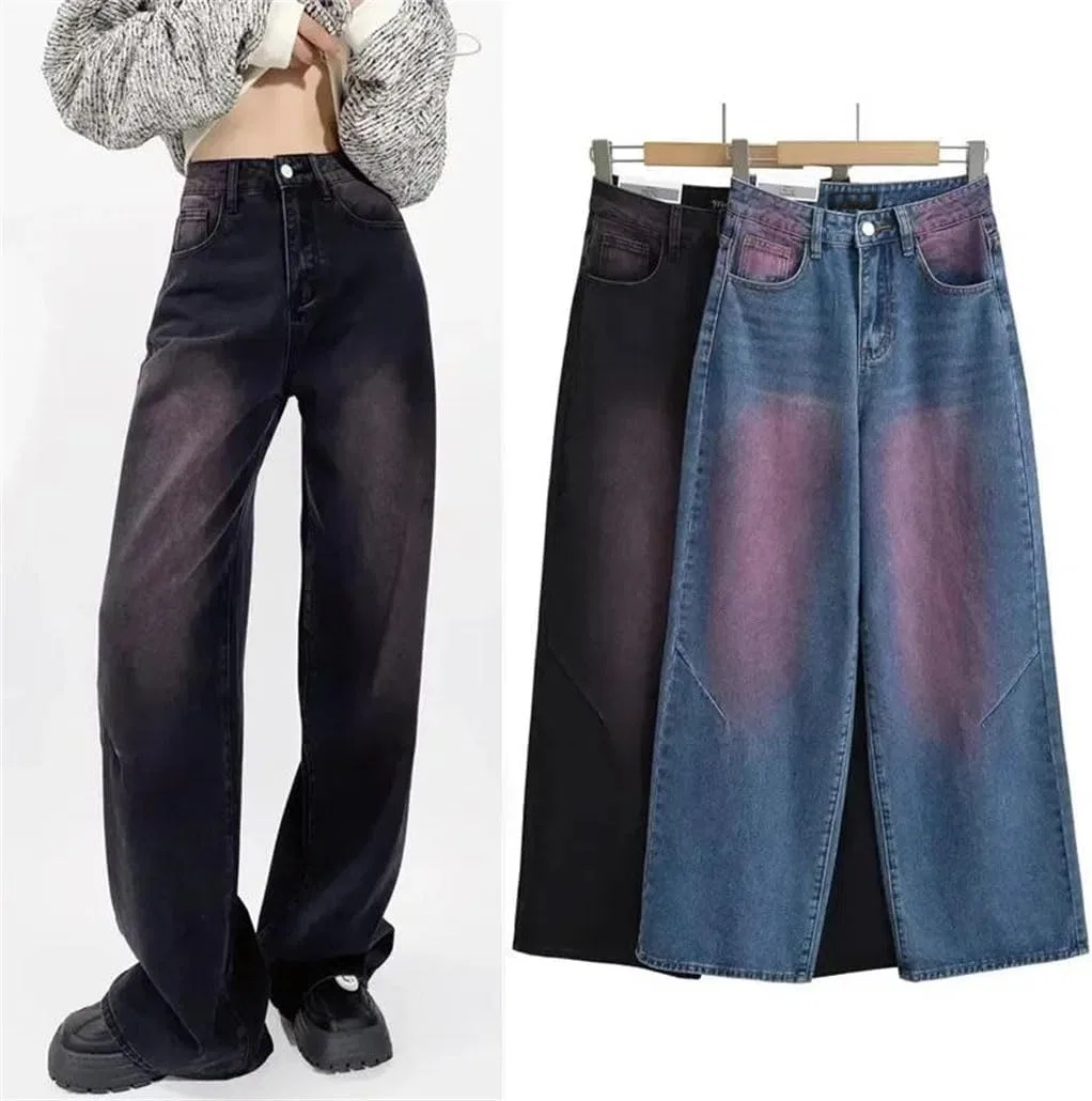 Джинсы Wide Leg Jeans, черный — фото 2
