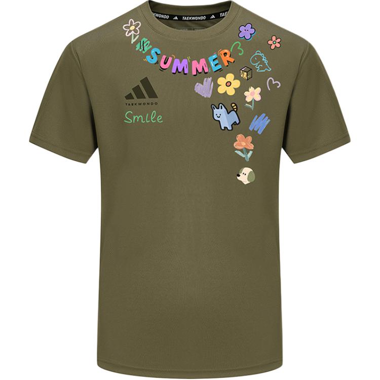 

Adidas Футболка унисекс зеленая