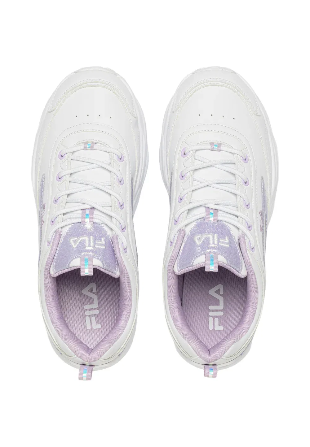Обувь для подростков Skye - кроссовки Fila, White-Lavender Frost — фото 3