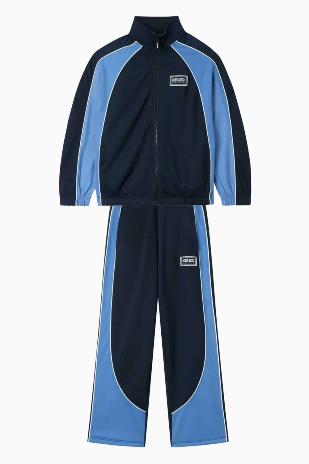 Брюки спортивные с цветными блоками Brushed Piqué KENZO KIDS — фото 2