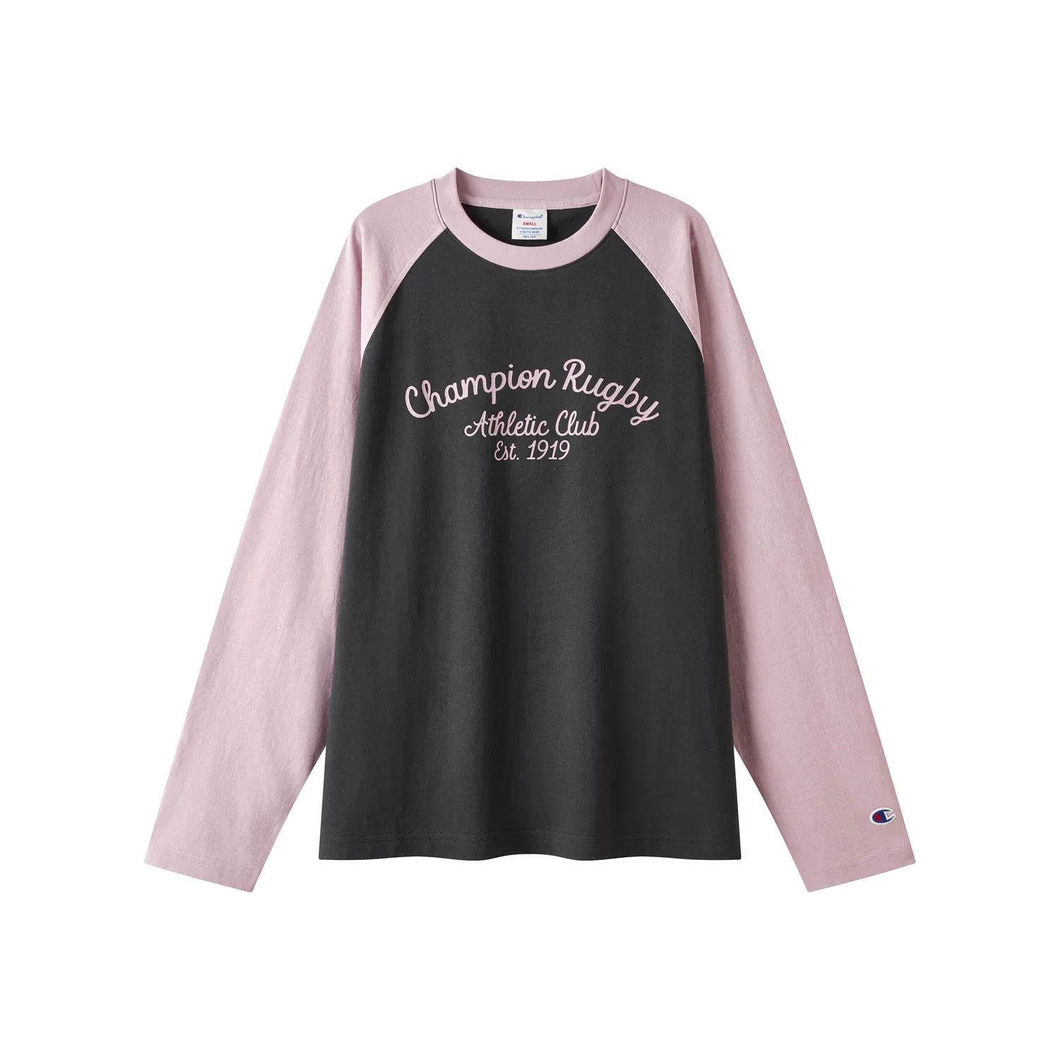 Детская футболка с круглым вырезом Champion, Ecru Smoke Gray Patchwork — фото 4