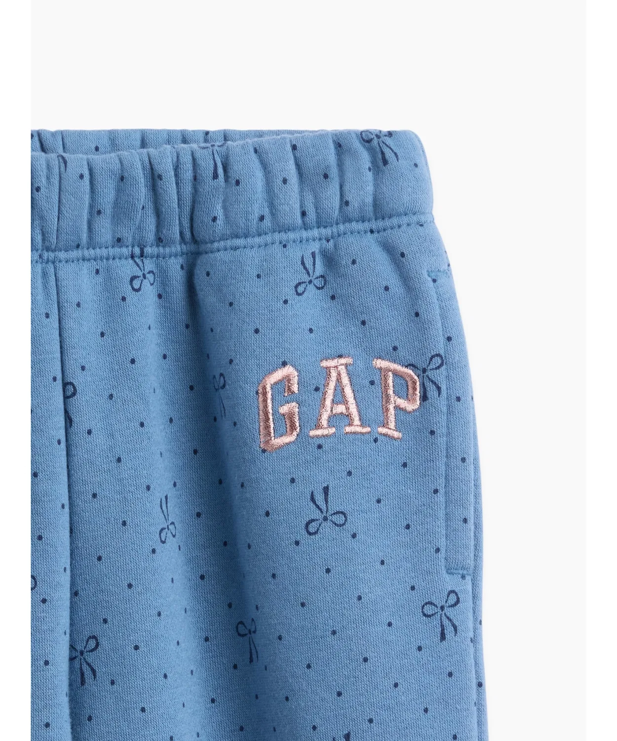 Детские спортивные штаны с принтом Vintage Soft GAP Logo Jogger Pants GAP, Синий — фото 3