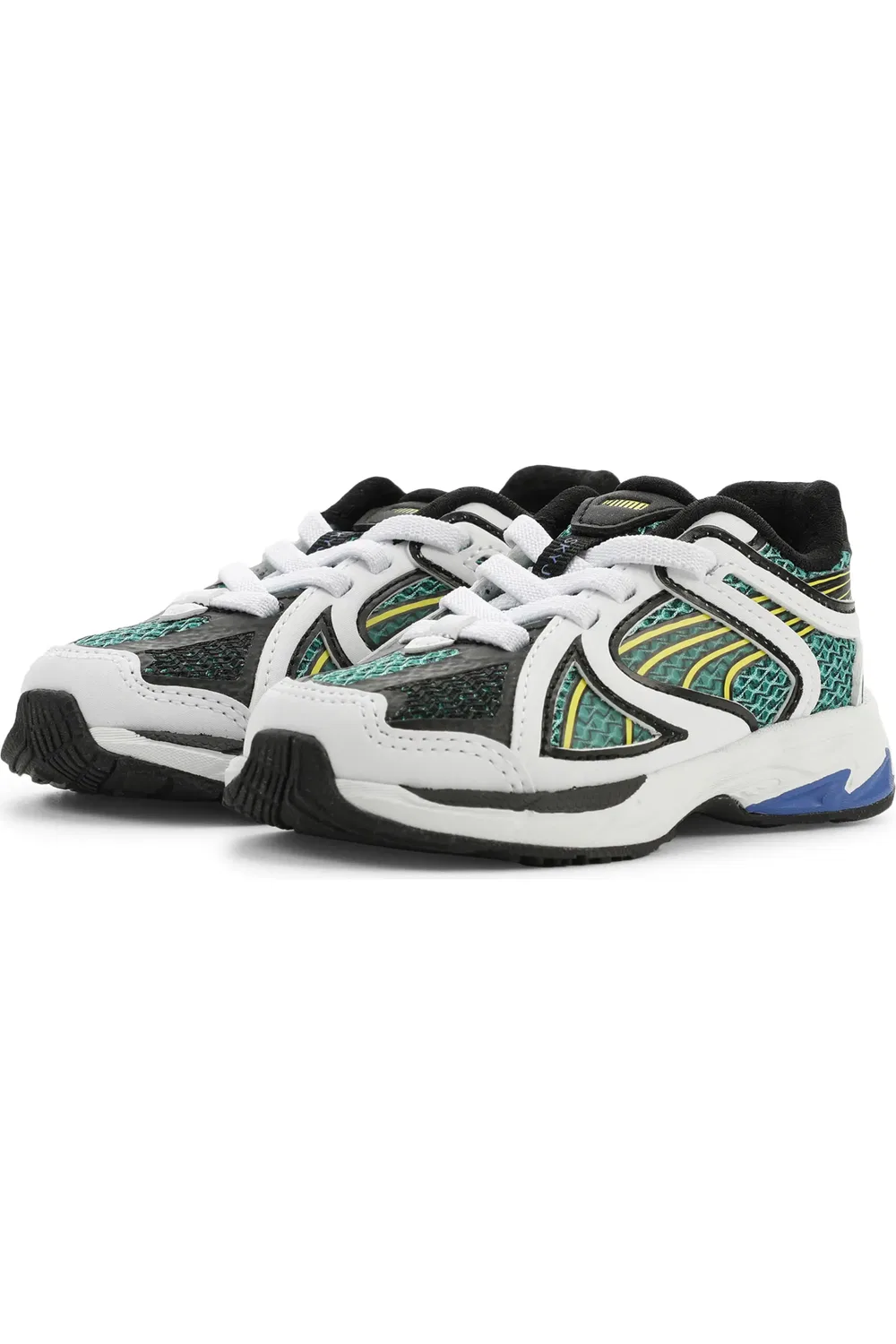 Детские кроссовки для первых шагов Skyjet PUMA, Puma White/Green/Lemon