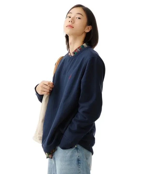 Свитшот с круглым вырезом, флисовый, Polo Ralph Lauren, navy — фото 2