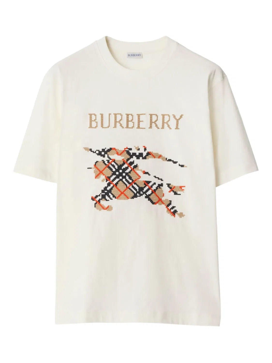 Футболка Burberry Cross-Stitch EKD, светло-бежевый