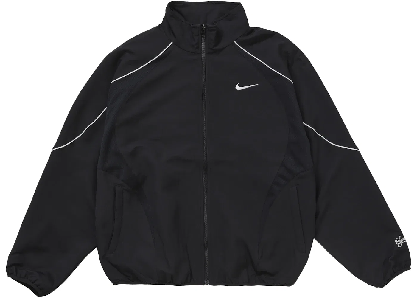 Мужская куртка-трек с водонепроницаемой отделкой Supreme Nike Jacket, Black