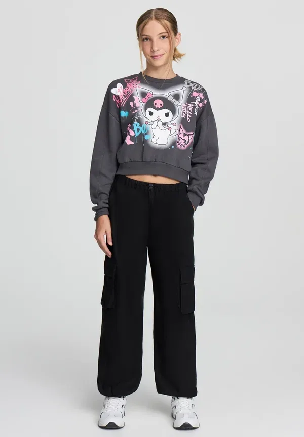 Худи с принтом Hello Kitty Terranova grigio scuro, серый