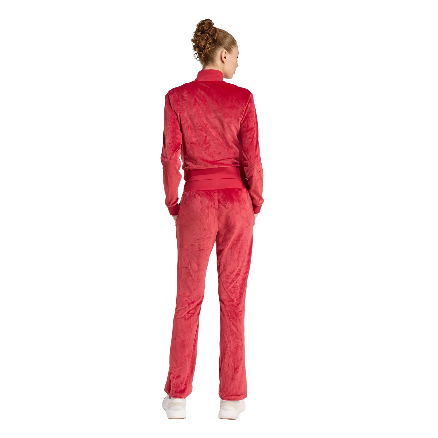 Женский спортивный костюм Glam Velvet Adidas, красный — фото 3