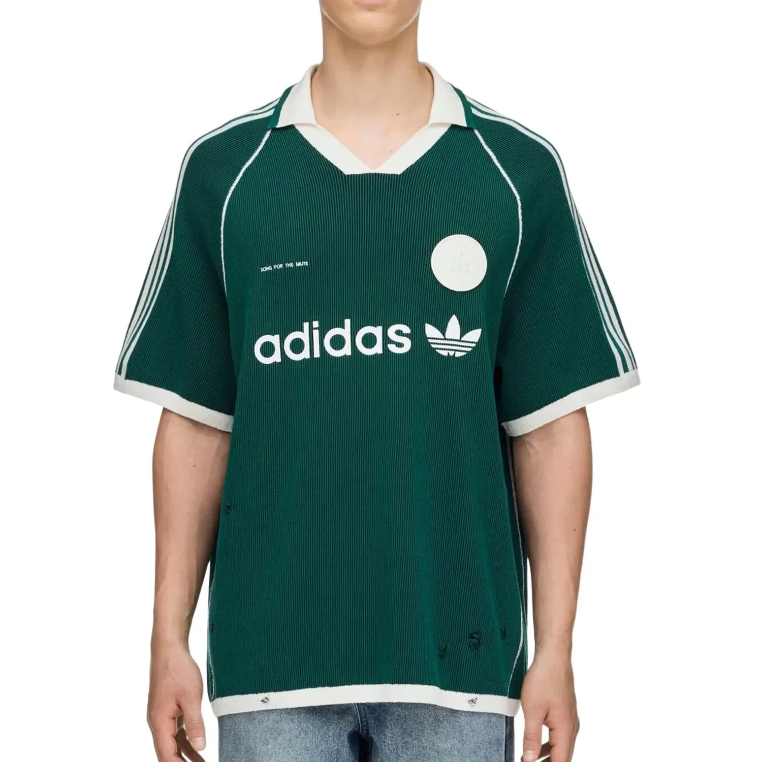 Мужской свитер Song for the Mute Adi008 Sweater Polo Asia Sizing 'Collegiate Green' adidas, Collegiate Green — фото 3