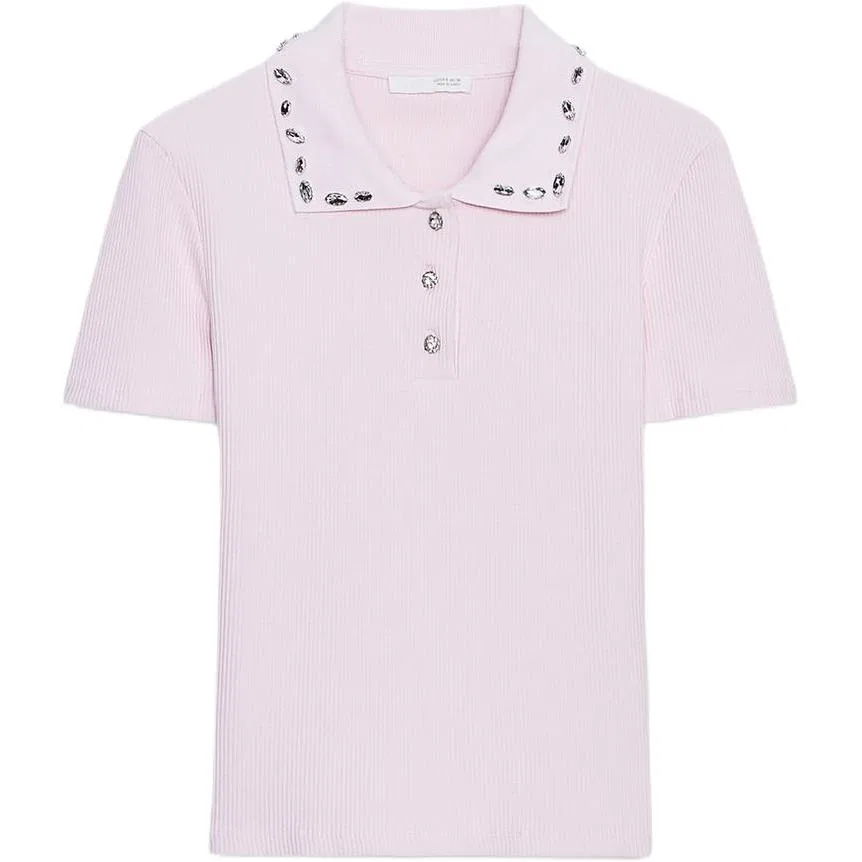 Женское поло с коротким рукавом Pink ZARA, Pink
