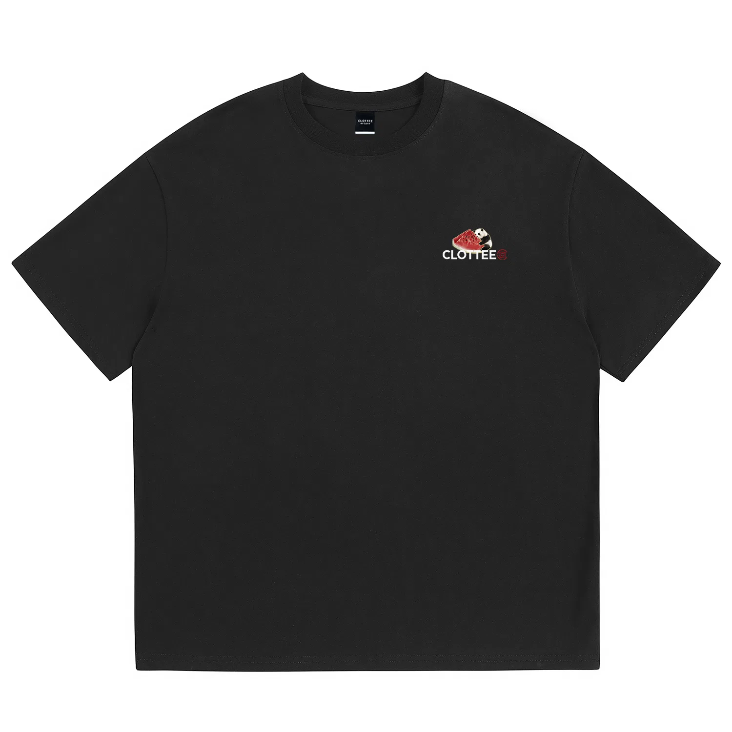 Детская футболка с круглым вырезом прямого кроя Unisex Crew Neck Moderate Straight Fit CLOT, Black — фото 3