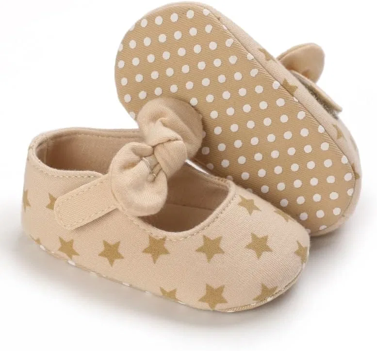 Детские туфли Мэри Джейн для девочек Princess Dress Purepips, Beige-Star — фото 4