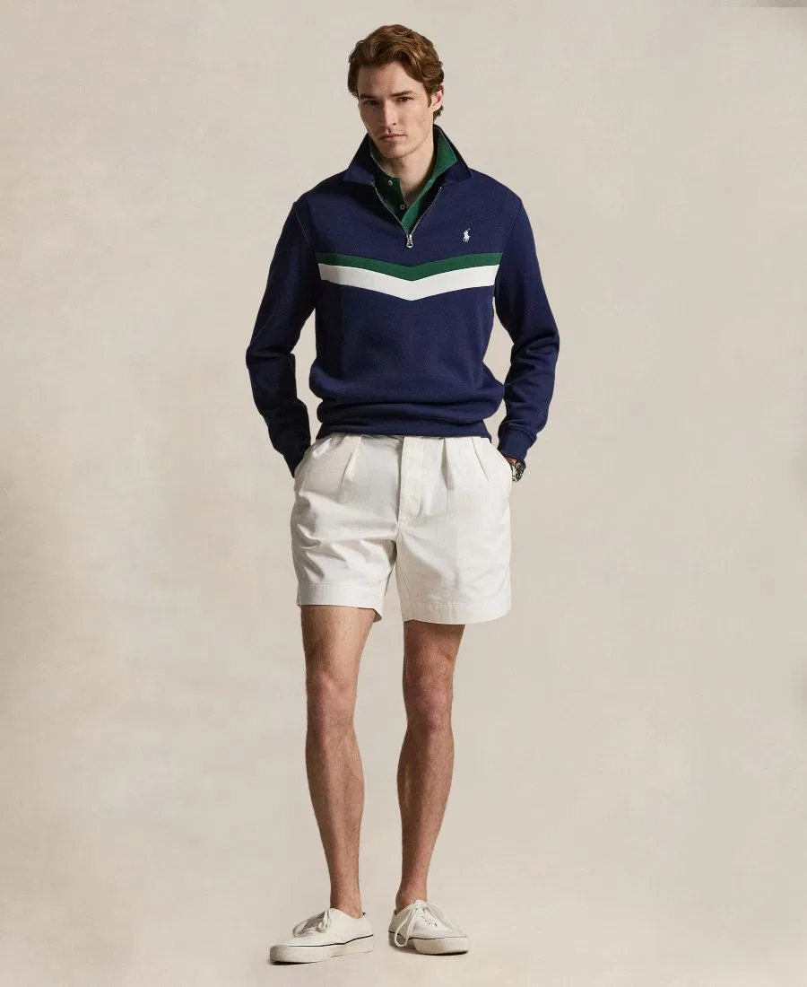 Свитшот с четверть-застежкой Polo Ralph Lauren, Newpot Navy — фото 2