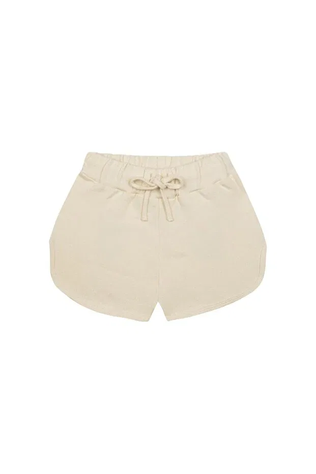Детские шорты для девочек с вышивкой Organic Cream Ladybug Antebies, Nude Color — фото 2