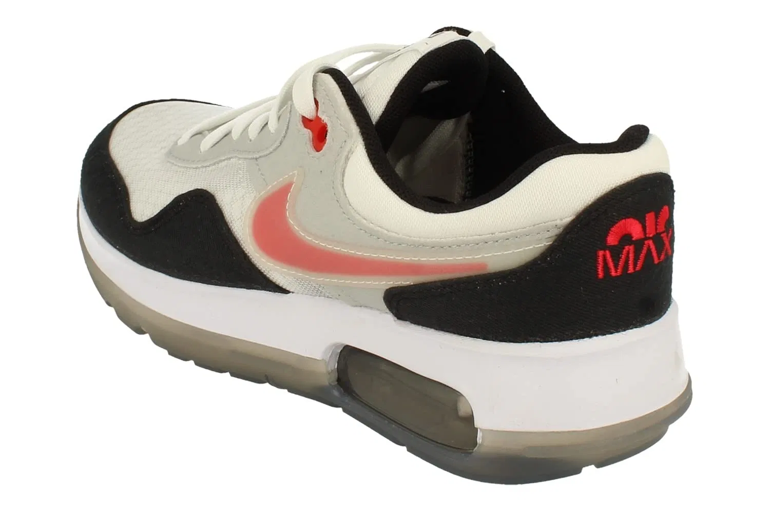 Детские кроссовки для мальчиков с принтом Air Max Motif NIKE, Black Red Mermaid White Grey — фото 2