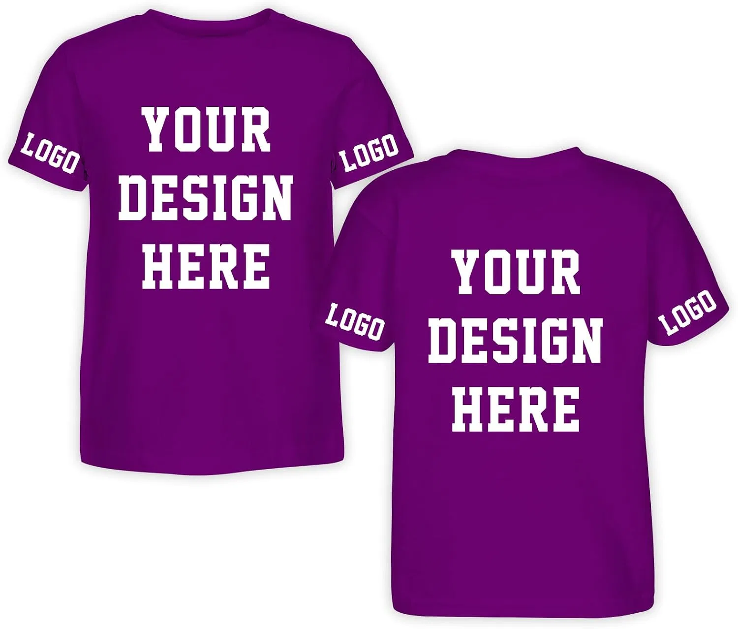 Женская футболка с буквенным принтом Custom, Purple