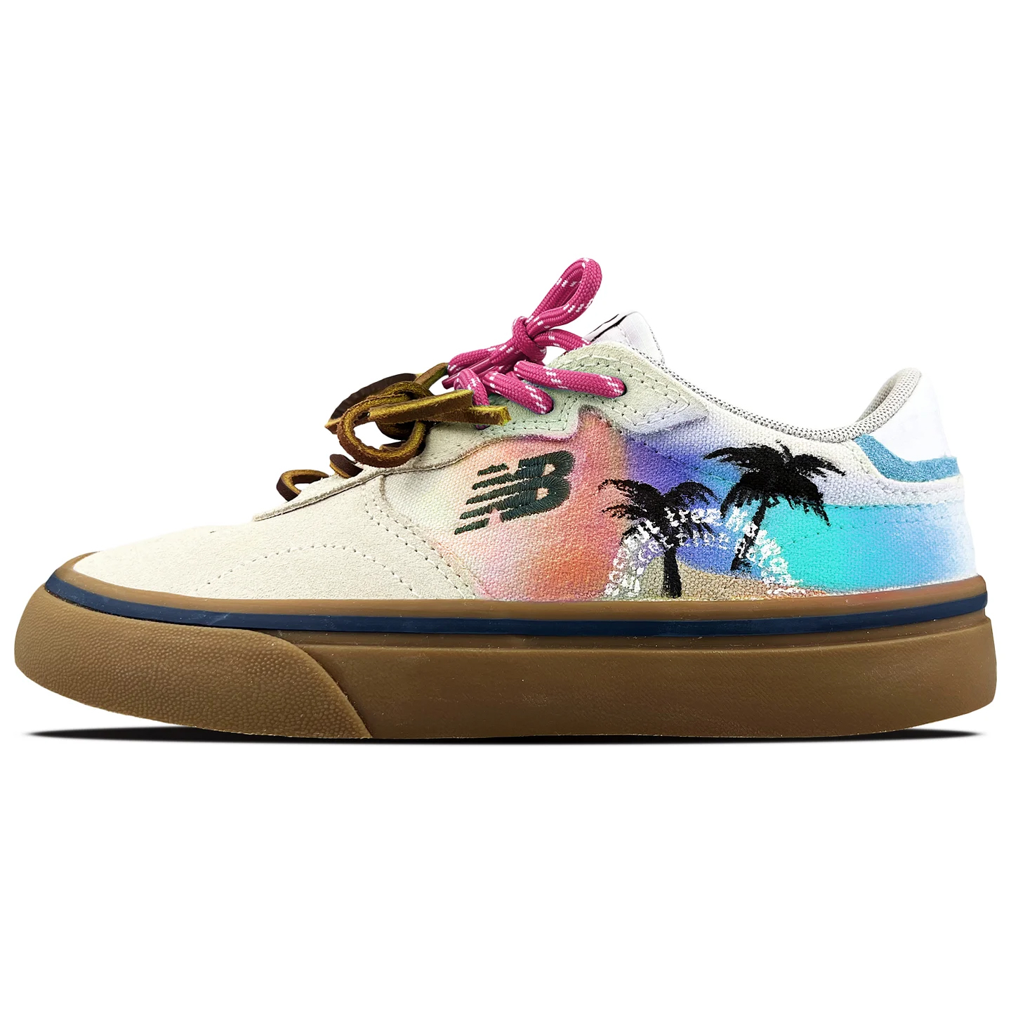 

Кеды New Balance 232 Slip-Resistant Low-top, бежевый/пальмы