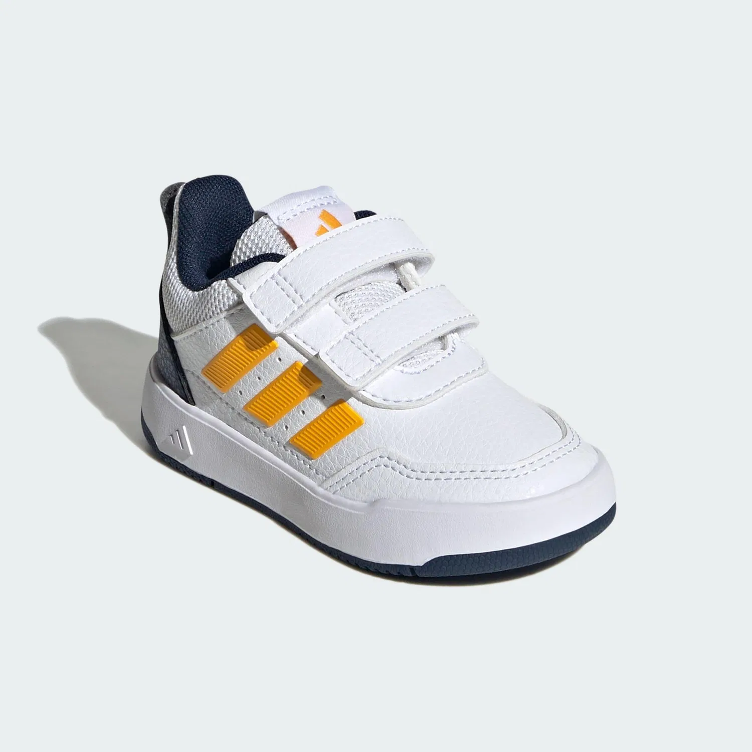 Детские кроссовки с липучками Tensaur Sport 3.0 Adidas, Weiss Gold Kosmosblau — фото 4