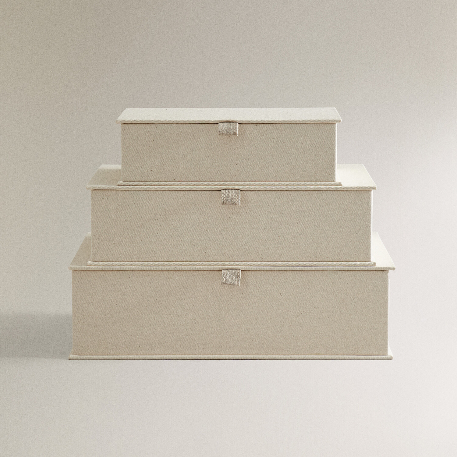 

Коробка-органайзер с крышкой Zara Home, экрю