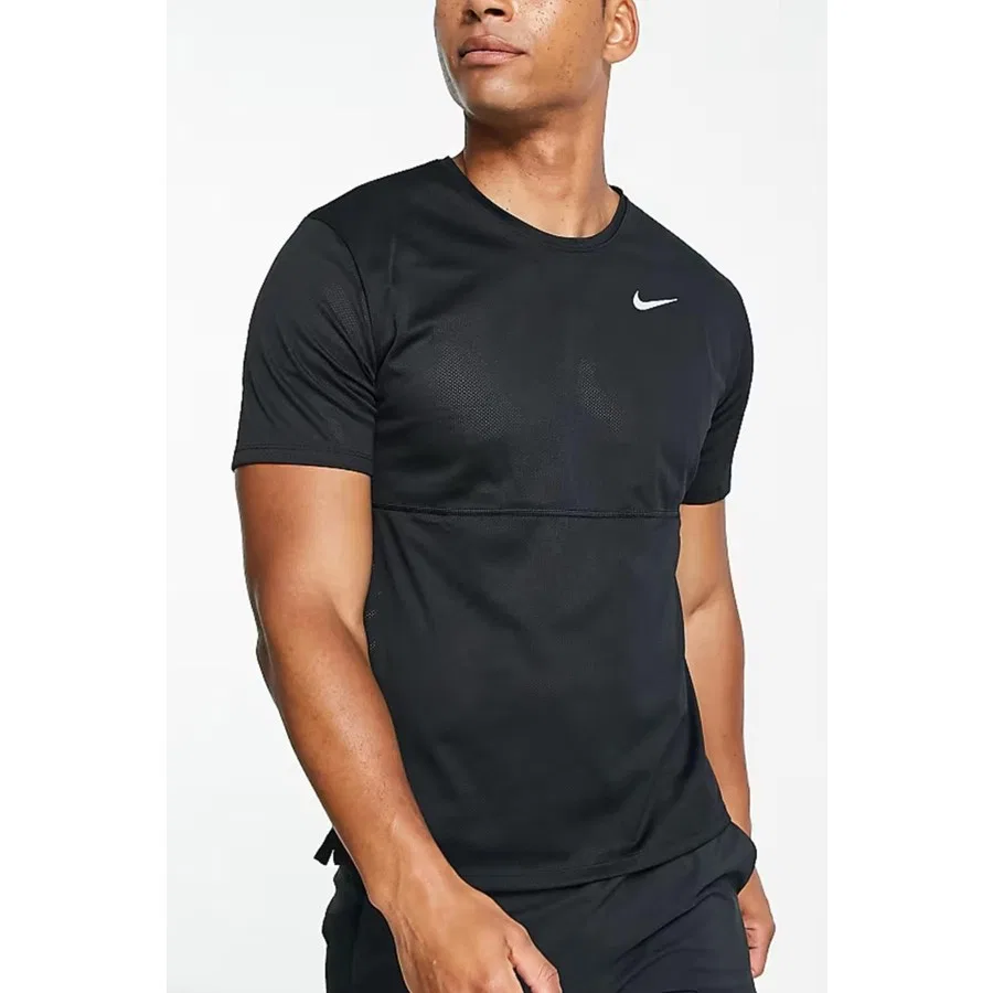 Футболка спортивная с коротким рукавом Dri-Fit Run Top Nike, Черный