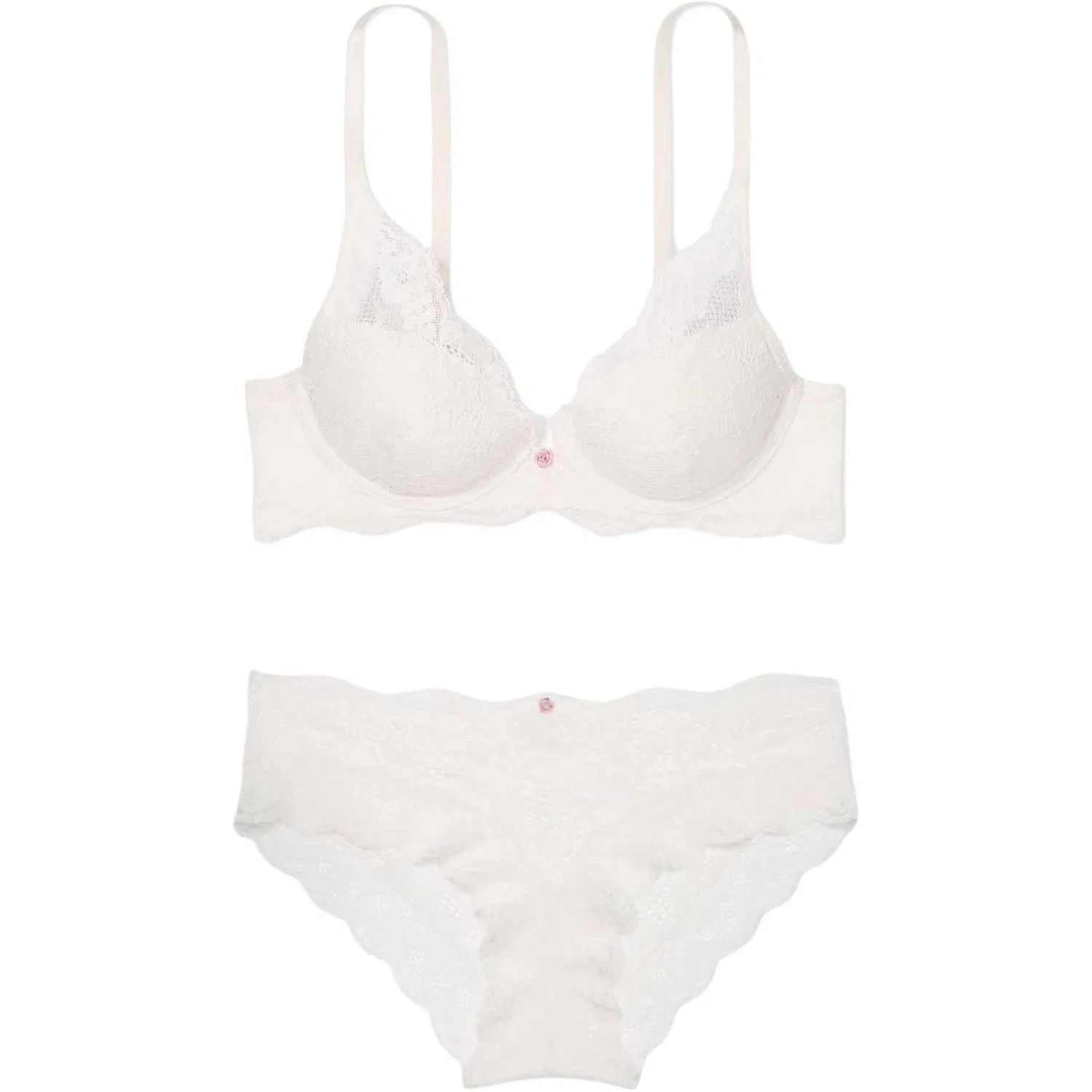 Женское бельевое комплект Victoria's Secret, Белый