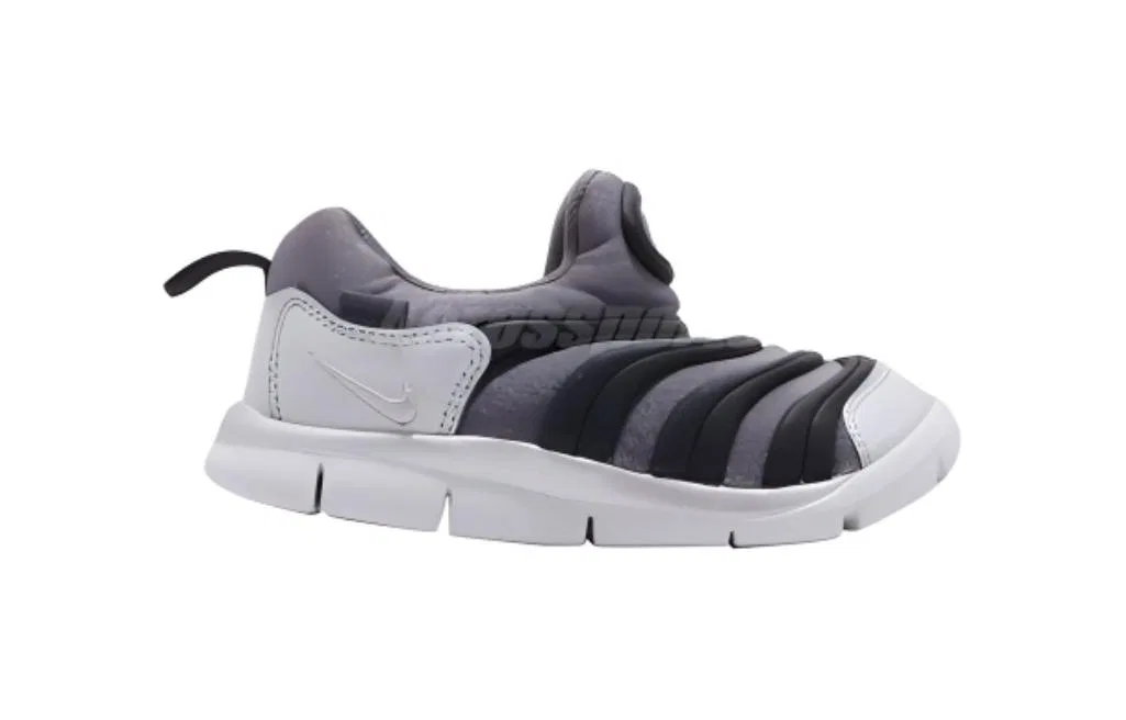 Детские кроссовки для малышей с низким верхом Dynamo Free Nike, Black Mist Gray Shimmering Silver — фото 3