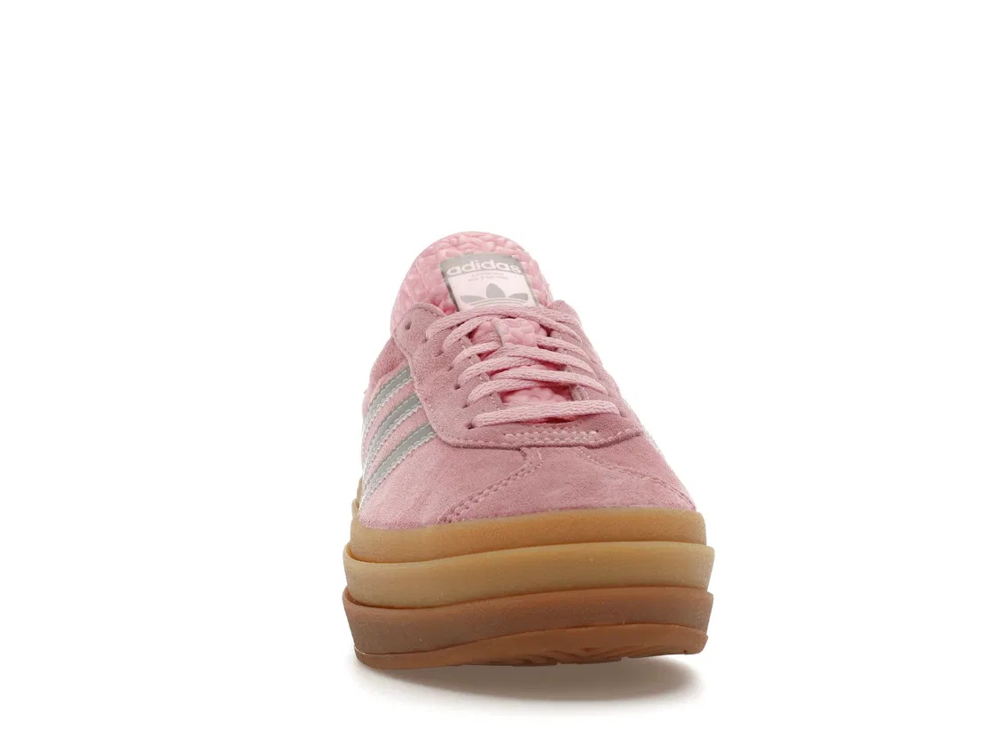 Детские кроссовки Lifestyle с принтом Adidas Gazelle Bold, True Pink Silver Metallic Light Purple — фото 2