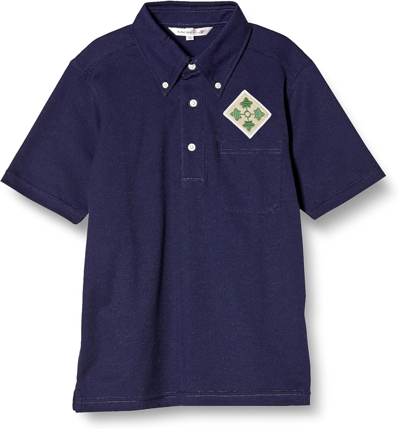 

Поло-рубашка с коротким рукавом и влагоотводящим эффектом, карманами и пуговицами, модель F-SD021123, с гербом армии США, темно-синяя F-Style