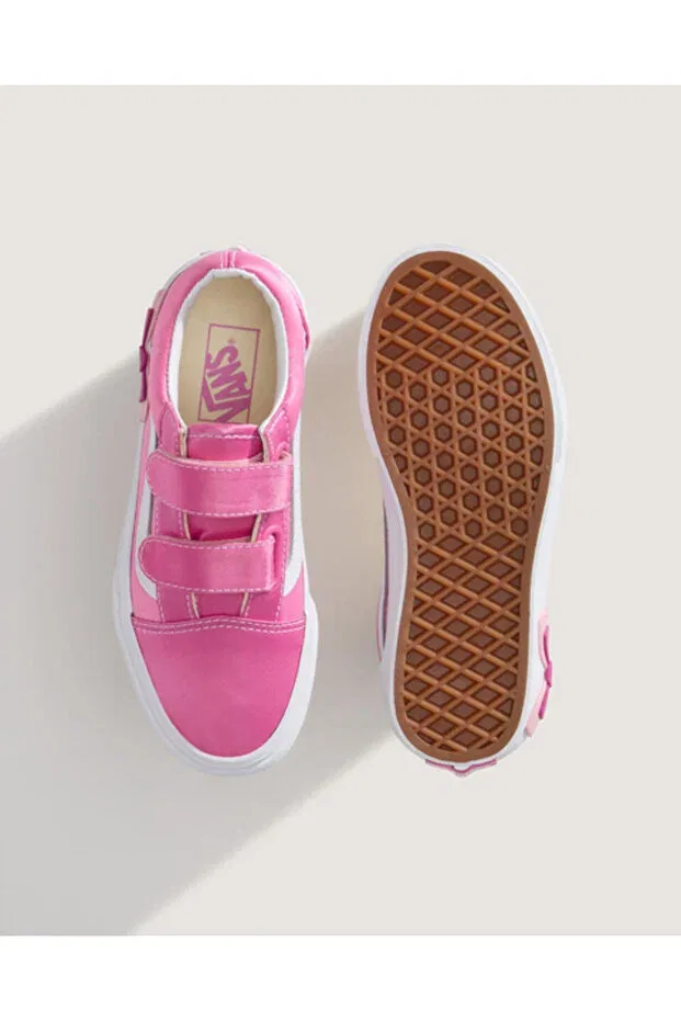 Детские кеды для девочек Old skool v bow kids shoes pink Vans, Pink — фото 2