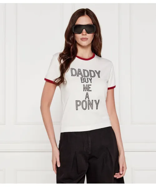 

Футболка waler Regular fit Pinko, белый