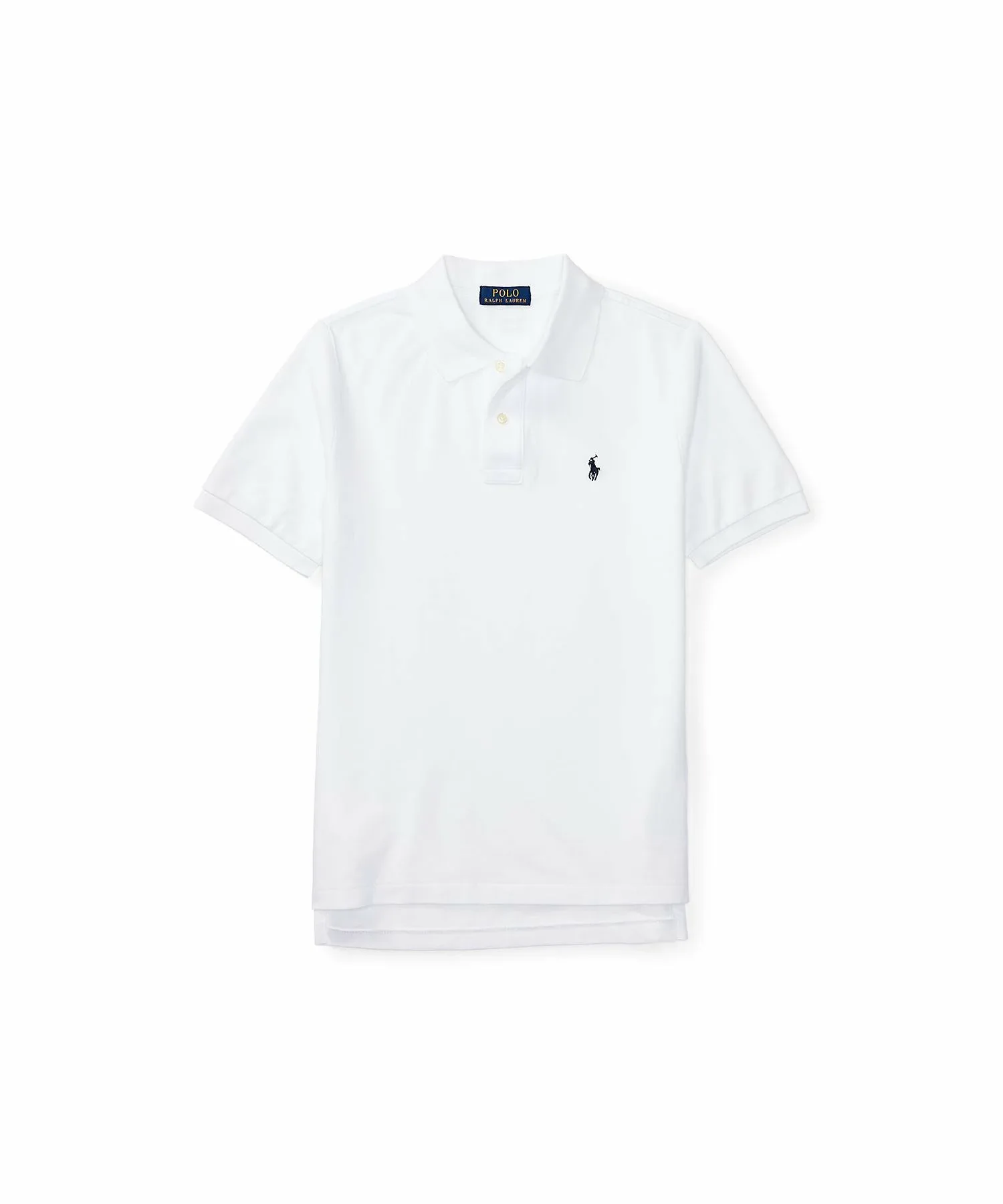 Хлопковая сетчатая рубашка-поло (Для мальчиков 8-20 лет) Polo Ralph Lauren, 100 White — фото 2