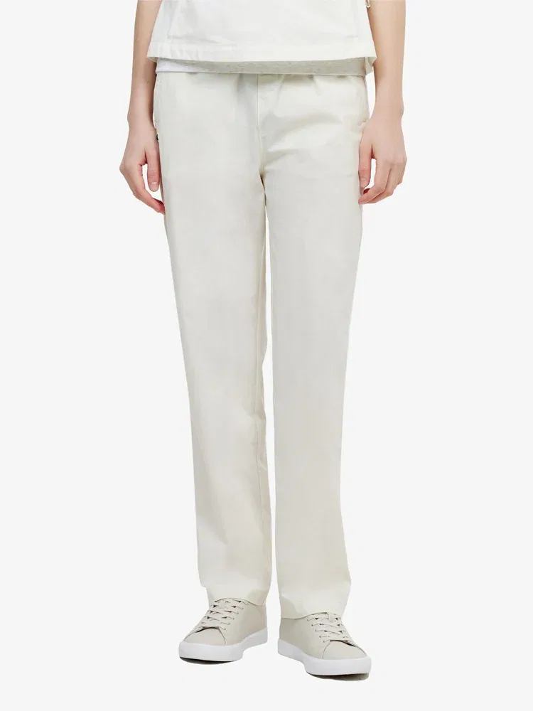 Брюки LACOSTE Ivory, широкие, из стретч-ткани — фото 2