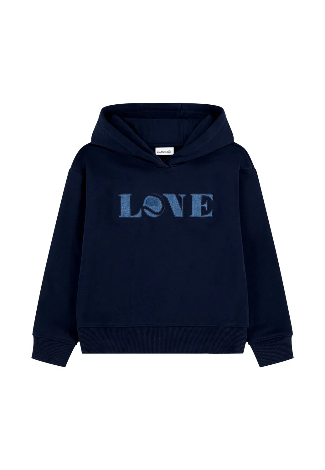 Худи с принтом Love Lacoste, темно-синий