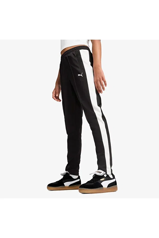 Детские спортивные штаны для девочек с принтом T7 Always On Slim Kids Puma, Black — фото 2