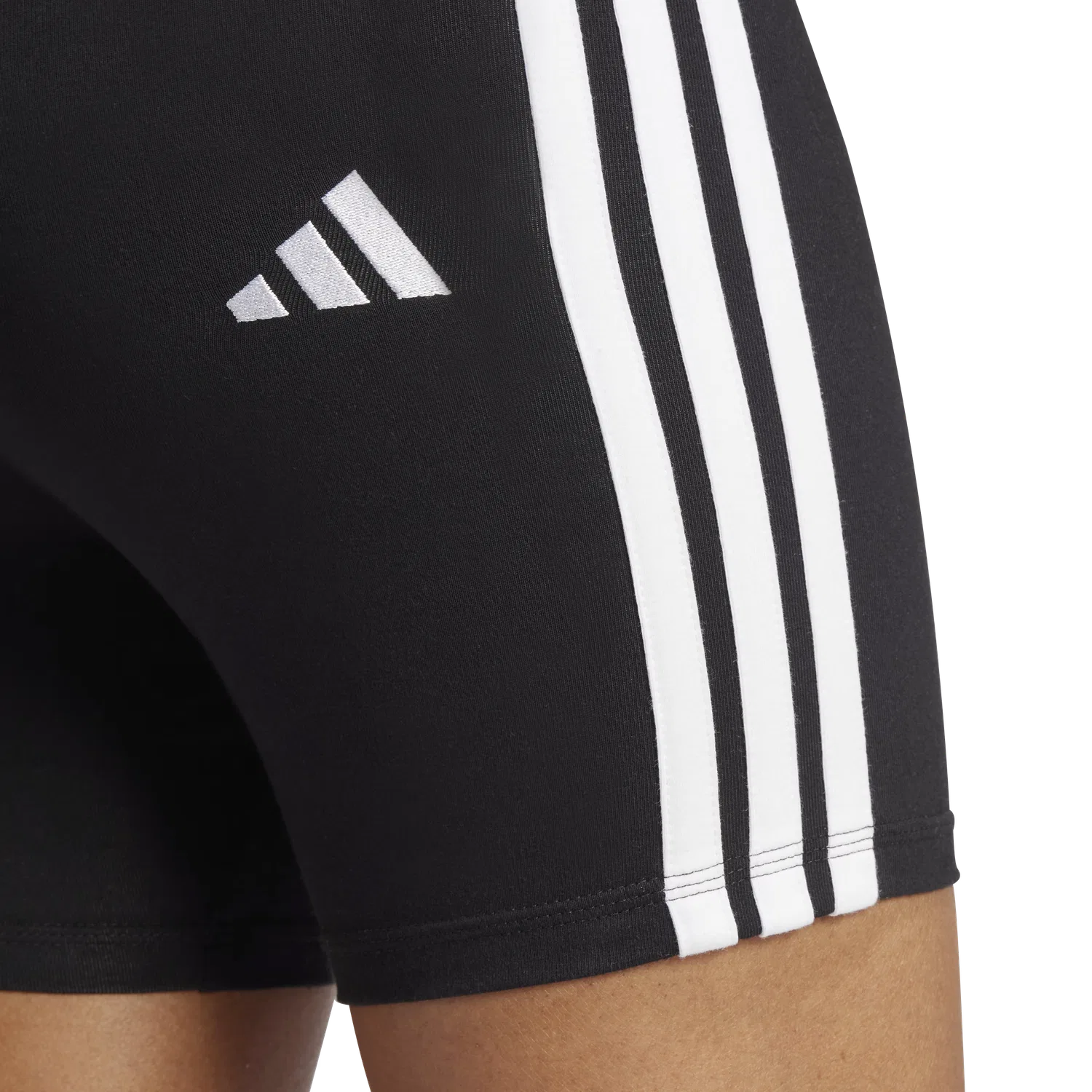 Женские спортивные леггинсы короткие Adidas, черный — фото 3