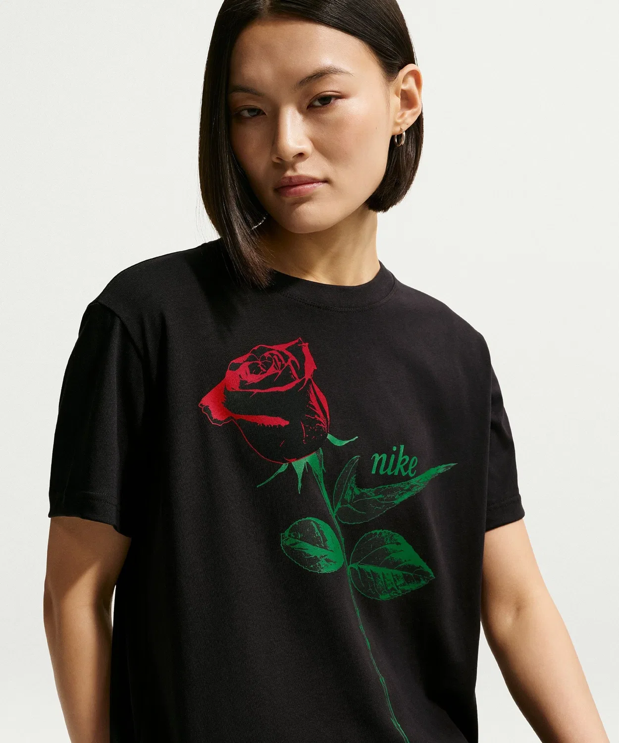 Мужская футболка с коротким рукавом NIKE W NSW CLASSIC ST2 TEE, Black