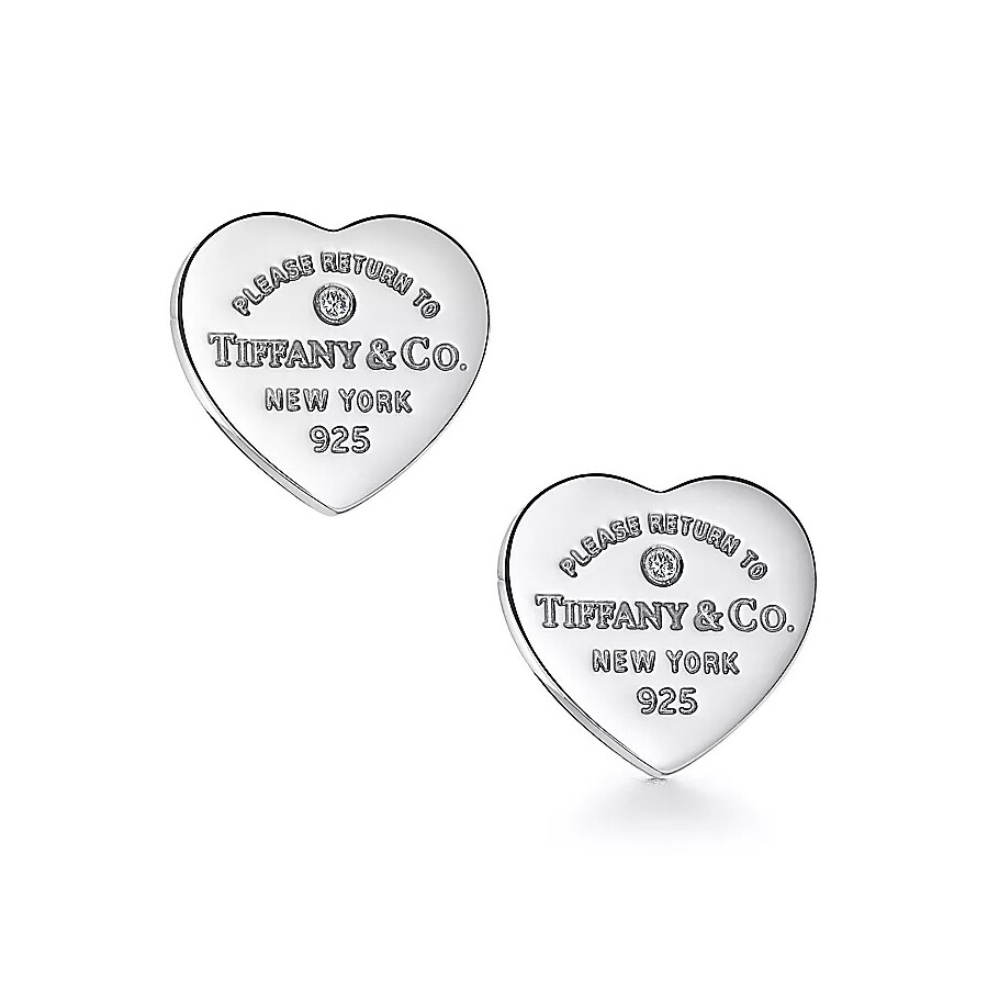 

Серьги Tiffany & Co. Return to Tiffany Heart Tag, серебро/бриллиант