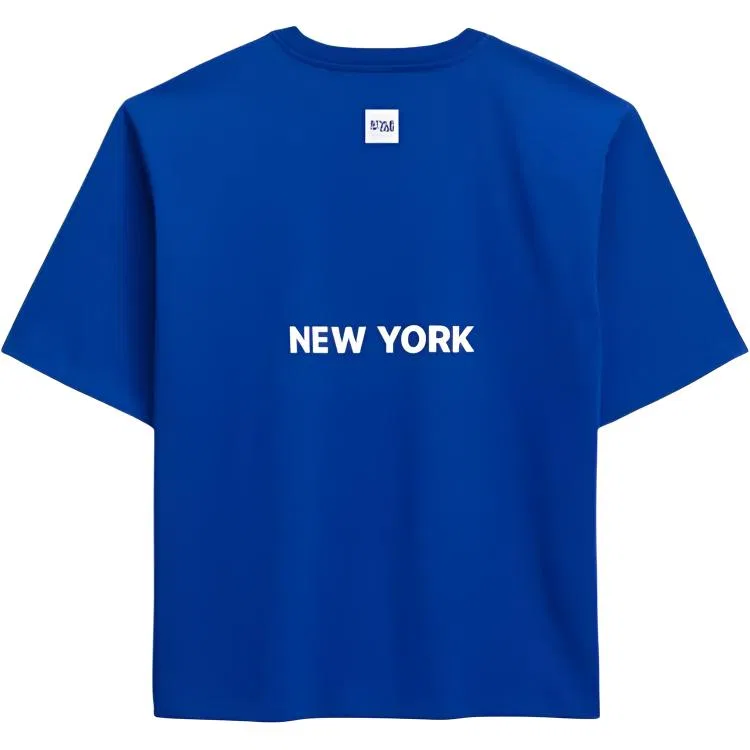 ZARA Футболка унисекс с круглым вырезом Dark Blue