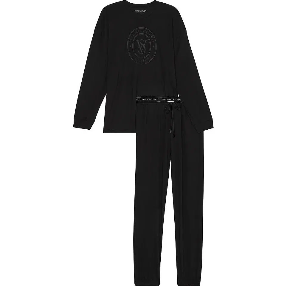 Женский комплект пижамы хлопковый Victoria's Secret, Black
