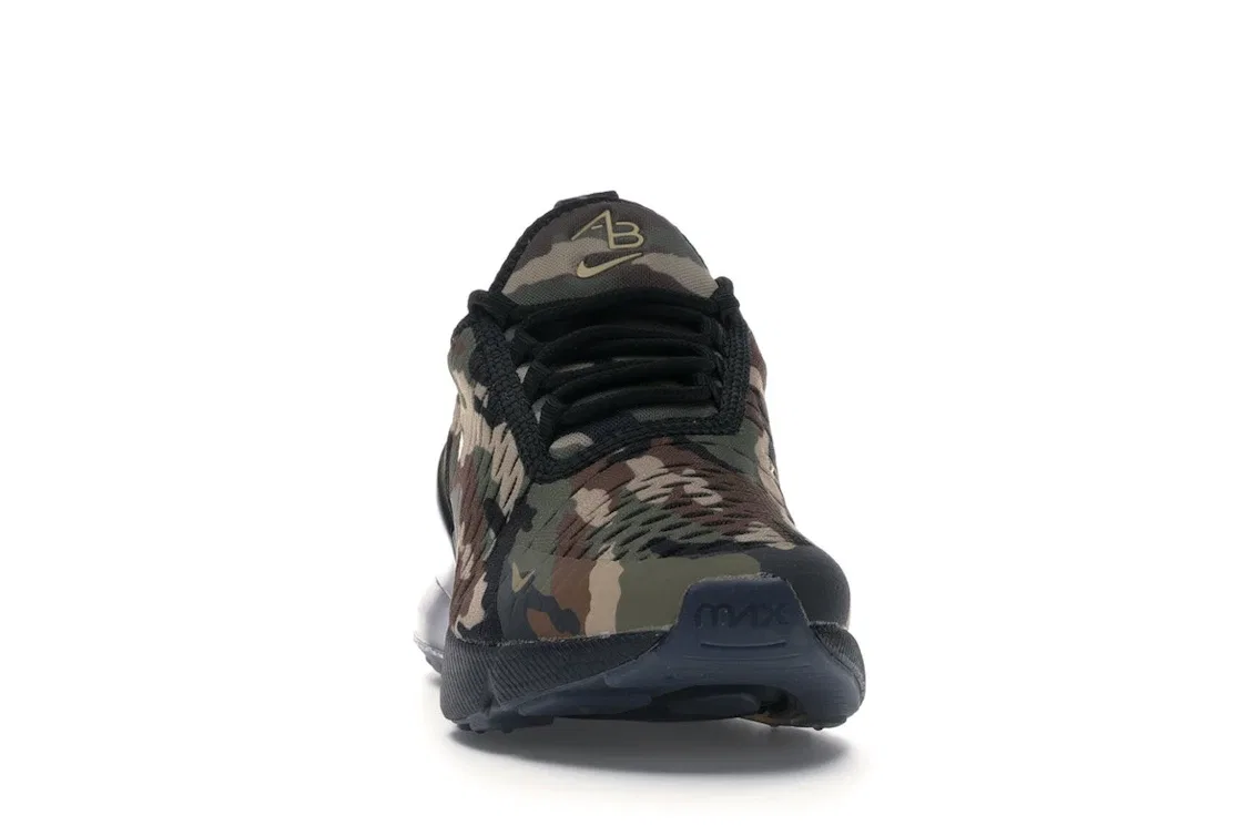 Детские кроссовки Lifestyle Nike Air Max 270, Black/Metallic Gold-Medium Olive-Fauna Brown-Desert — фото 2