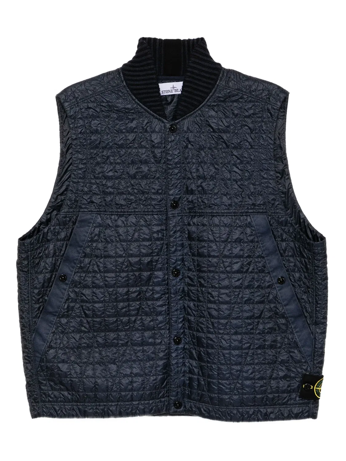 Жилет с логотипом Stone Island, темно-синий
