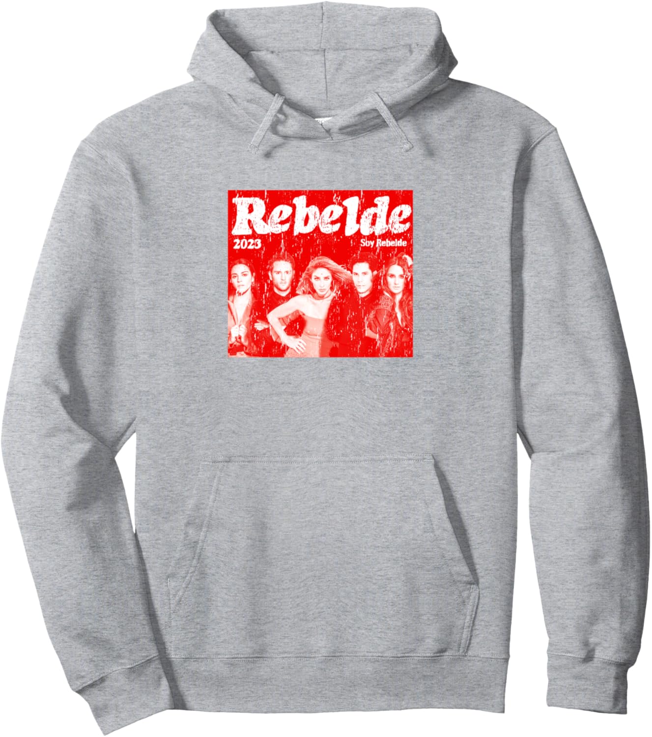 

Толстовка Rebelde Tour 2023 Rebelde Concert Rebelde Rbd, серый