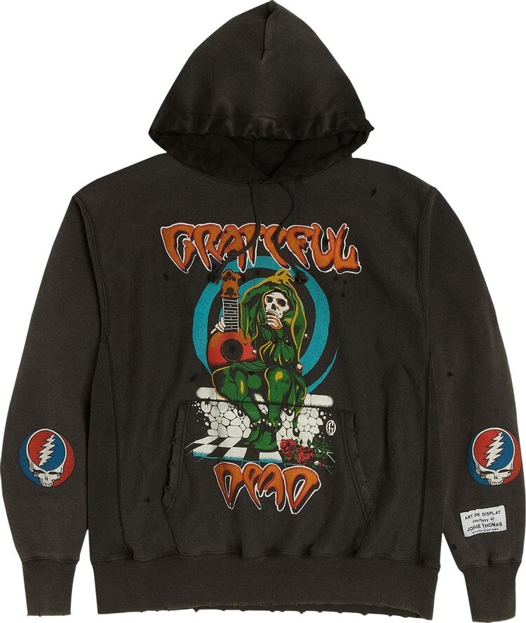 

Худи Gallery Dept. Grateful Dead Hoodie 'Black' GOAT Exclusive, черный